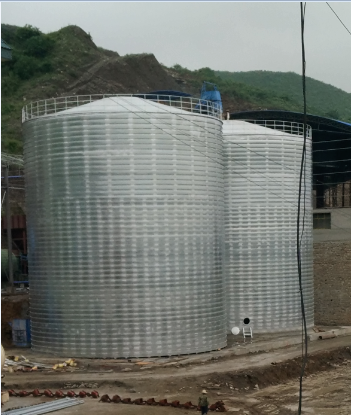 大足粮食钢板仓的安装全过程不用热焊接